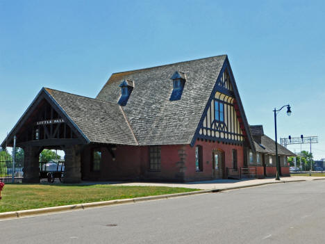 Historic Cass Gilbert designed Depot, Little Falls Minnesota, 2020