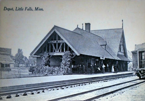 Railroad Depot, Little Falls Minnesota, 1910's