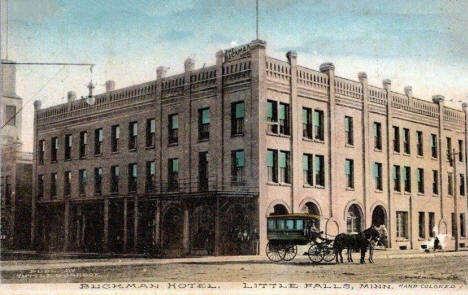 Buckman Hotel, Little Falls Minnesota, 1909