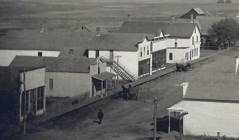 Street scene, Norcross Minnesota, 1908