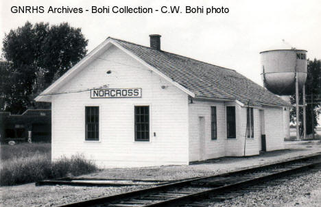 Railroad Depot, Norcross Minnesota, 1970's