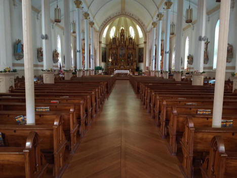 Interior, St. Joseph Catholic Church, Pierz Minnesota, 2021