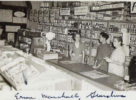 Interior of Whitcomb's Mercantile, Rockford Minnesota, 1940's