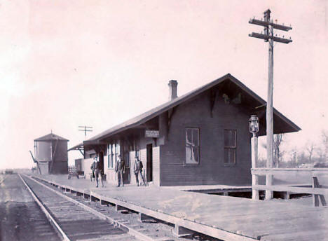 Railroad Depot, Royalton Minnesota, March 1900