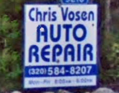 Chris Vosen Auto Repair, Royalton Minnesota