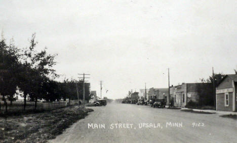 Main Street, Upsala, Minnesota, 1909