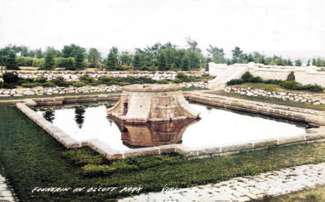 Fountain at Olcott Park, Virginia Minnesota, 1910's