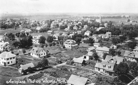 Aerial view, Waconia Minnesota, 1930's