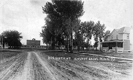 Street scene, Walnut Grove Minnesota, 1910