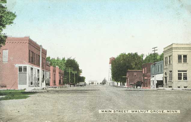 Main Street, Walnut Grove Minnesota, 1910