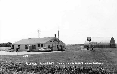Boeck Aircraft Service and airport, Walnut Grove Minnesota, 1958