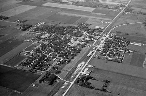 Aerial view, Walnut Grove Minnesota, 1962