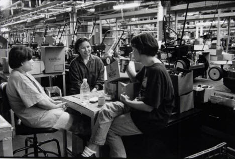 Workers at The Toro Company, Windom, Minnesota, 1999