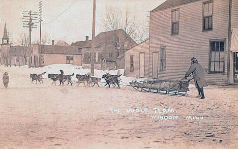 The Wolf Team, Windom Minnesota, 1910's
