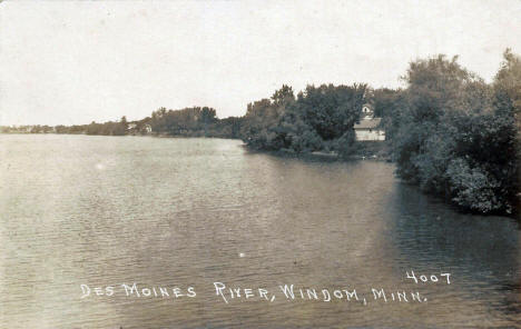 Des Moines River, Windom Minnesota, 1920's