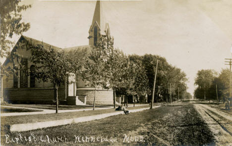 Baptist Church, Winnebago Minnesota, 1910's