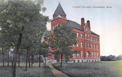 Parker College, Winnebago Minnesota, 1909