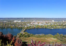 Mississippi River at Winona Minnesota