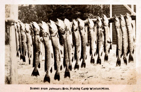 Scene from Johnson Brothers Fishing Camp, Winton Minnesota, 1925