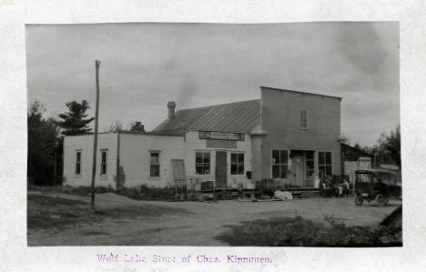 Charles Kinnumen's Wolf Lake Store, Wolf Lake Minnesota, 1910's