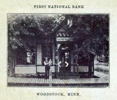 First National Bank, Woodstock Minnesota, 1907