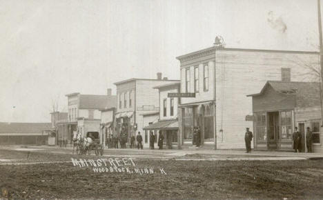 Main Street, Woodstock Minnesota, 1910