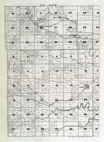 Plat map, Wrenshall Township in Carlton County Minnesota, 1916