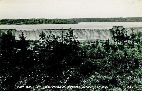 Dam st Jay Cook State Park near Wrenshall Minnesota, 1940's