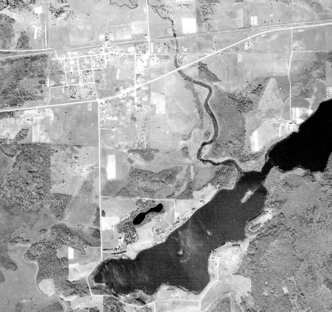 Aerial map, Wright Minnesot area, 1938