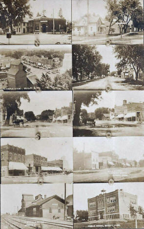 Multiple views, Wykoff Minnesota, 1915