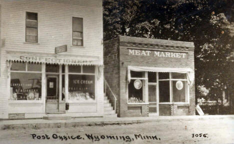 Street scene, Wyoming Minnesota, 1910's
