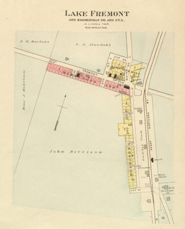 Plat map, Lake Fremont (Zimmerman) Minnesota, 1903