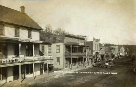 Main Street looking east, Zumbro Falls Minnesota, 1909