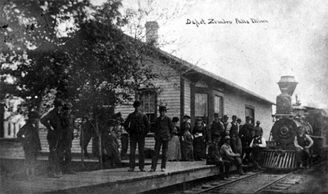 Depot, Zumbro Falls Minnesota, 1885