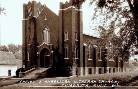 Christ Evangelical Lutheran Church, Zumbrota Minnesota, 1940's