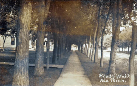 Shady Wlk, Ada, Minnesota, 1908
