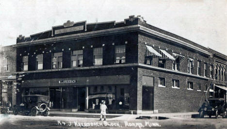 M. & J. Krebsbach Block, Adams, Minnesota, 1920s