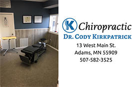 K Chiropractic, Adams, MN