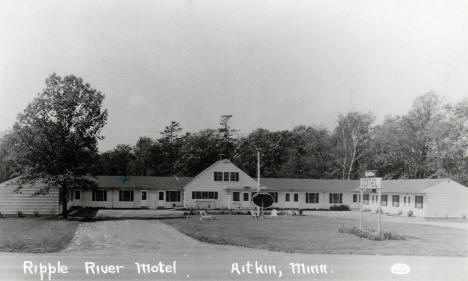 Ripple River Motel, Aitkin, Minnesota, 1950s