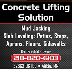 Concrete Lifting Solution, Aitkin, Minnesota