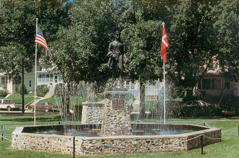 Danish Immigrant Statue, Lincoln Park, Albert Lea, Minnesota, 1970s