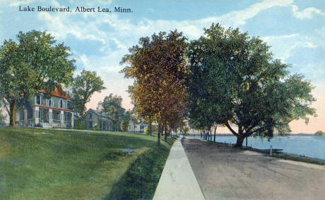 Lake Boulevard, Albert Lea, Minnesota, 1910s