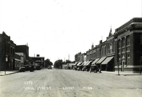 Main Street, Amboy, Minnesota, 1940s