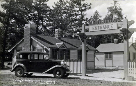 Fleming's Lake Winnibigoshish Tourist Camp, Bena, Minnesota, 1920