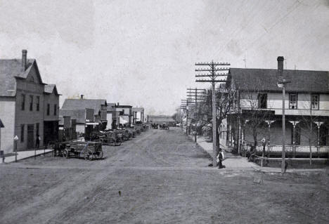 Street scene, Buffalo Lake, Minnesota, 1909