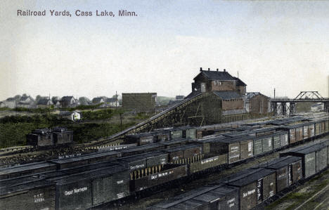 Great Northern Railroad Yards, Cass Lake, Minnesota, 1915