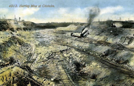 Hartley Mine at Chisholm Minnesota, 1910