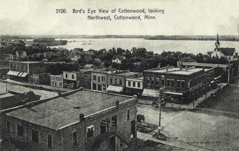 Birds-eye view, Cottonwood, Minnesota, 1910