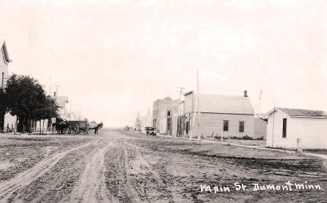 Main Street, Dumont, Minnesota, 1908