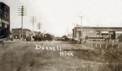 Street scene, Dunnell, Minnesota, 1910s